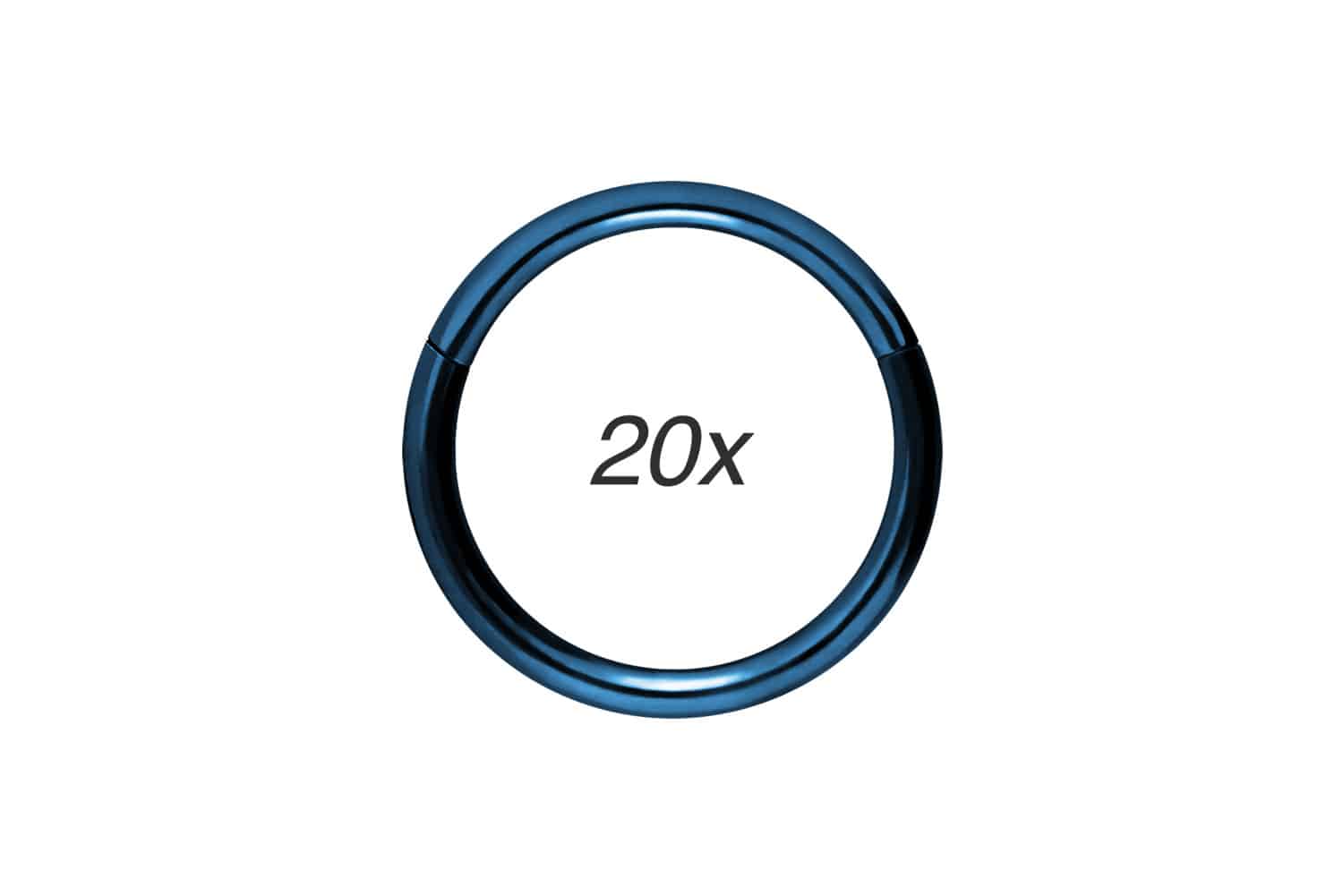 SET Chirurgenstahl Segmentring Clicker Piercing